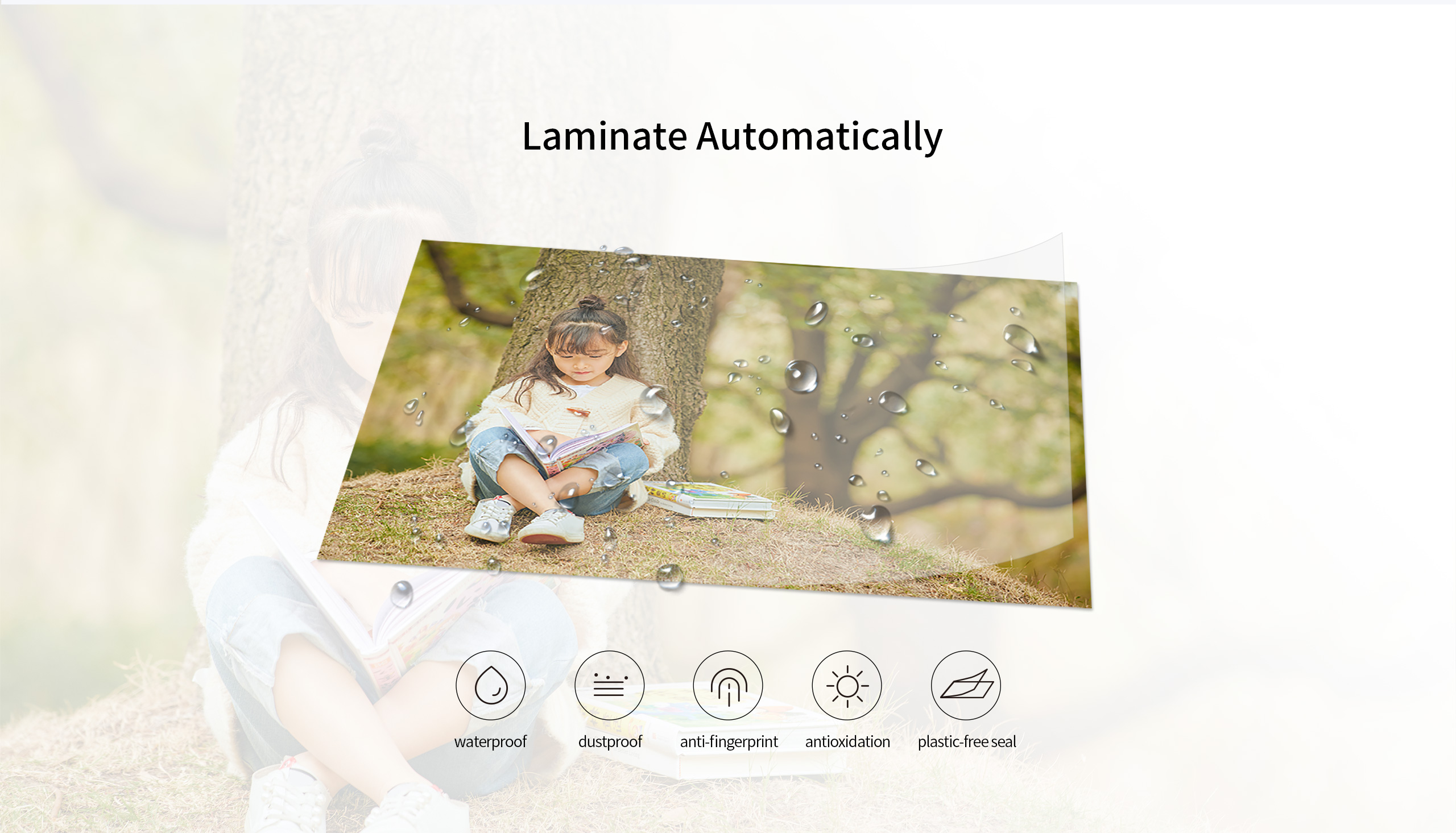 auto laminating compact photo printer